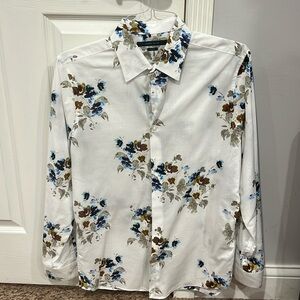 Perry Ellis Flower Dress Shirt